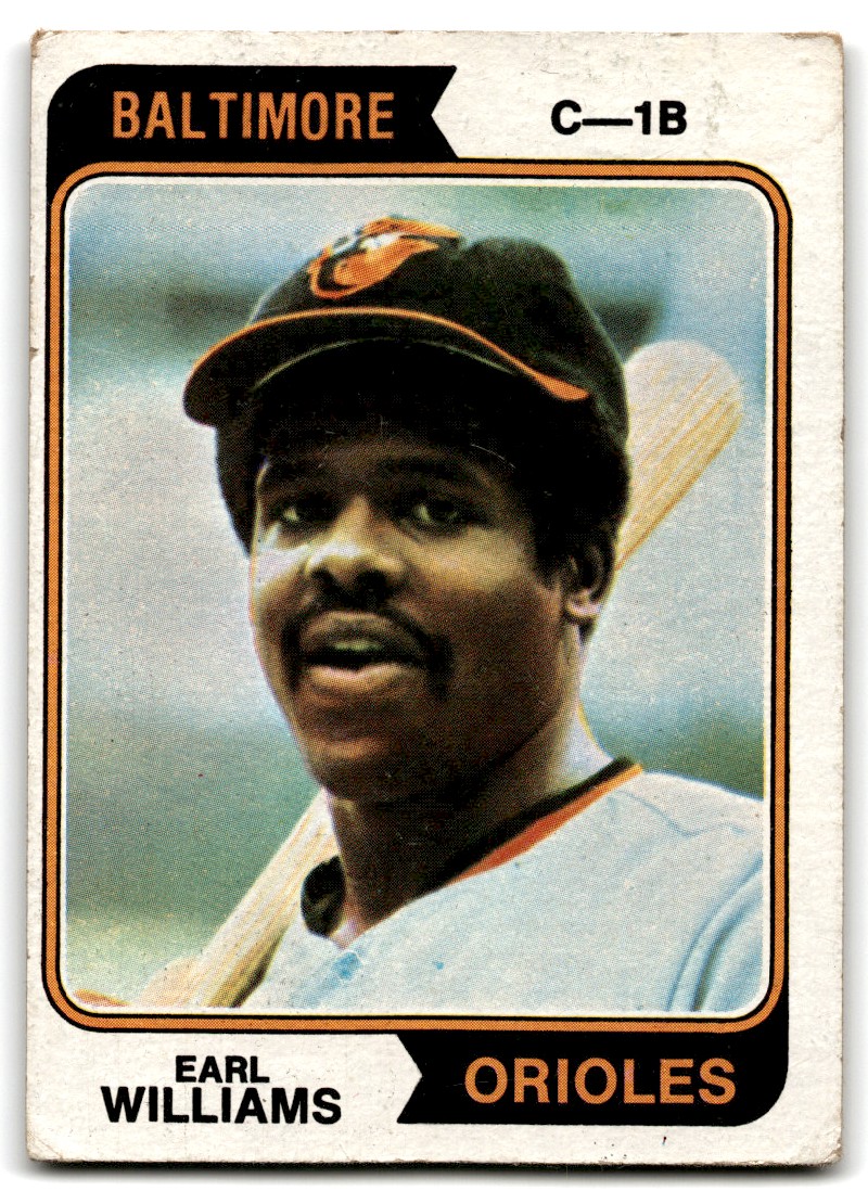 1974 Topps Earl Williams #375 card front image