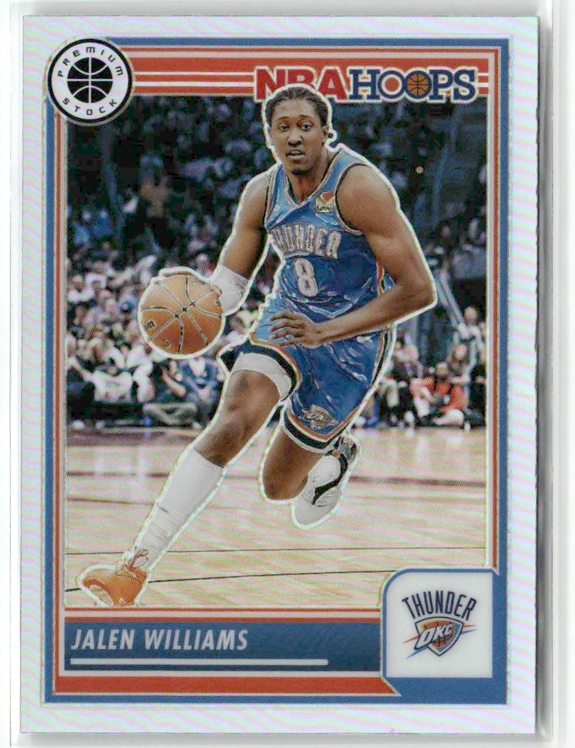 Jalen Williams 2024-25 Hoops Premium Stock Siver Prizm Oklahoma City Thunder