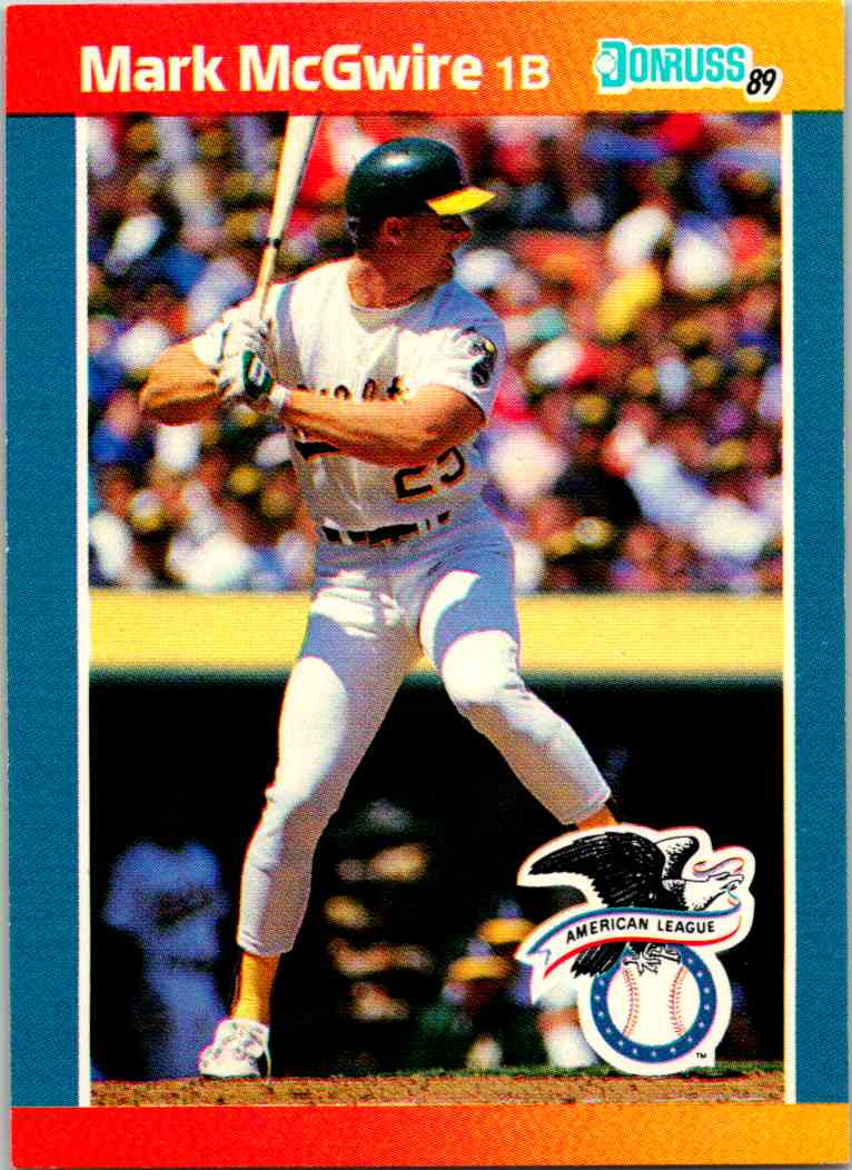 1989 Donruss Mark McGwire Oakland Athletics 1 eBay