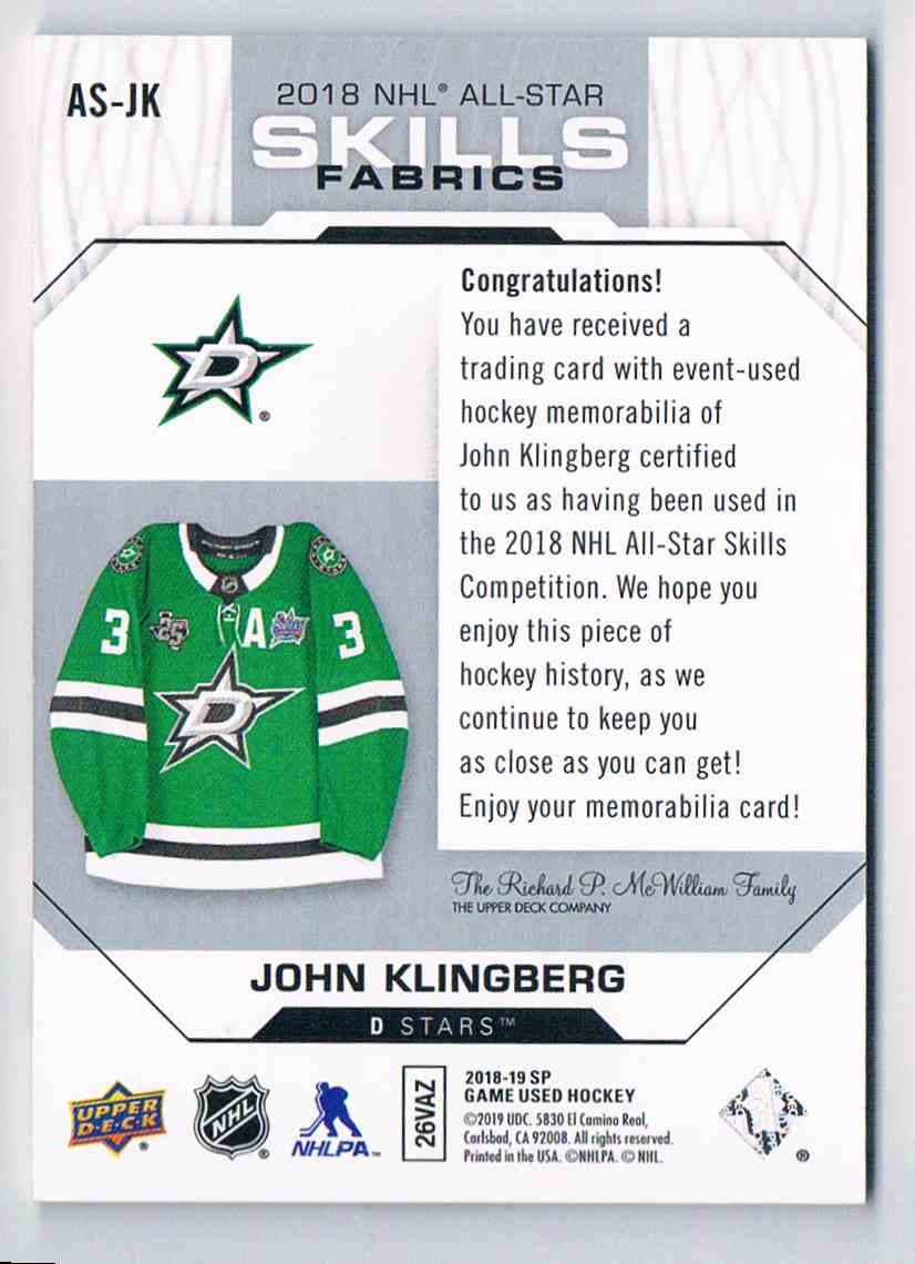 klingberg jersey