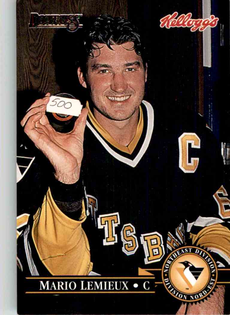 1995 96 Kellogg s Donruss The 500th Mario Lemieux 3 EBay