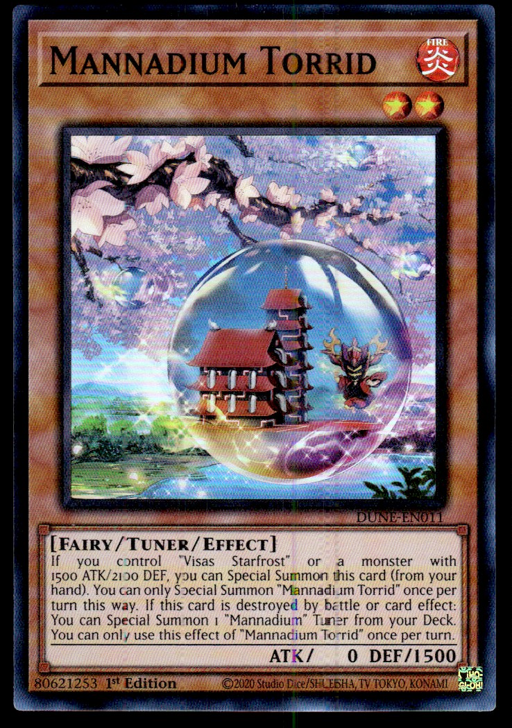 2023 YUGIOH DUELIST NEXUS mannadium torrid #11 on Kronozio