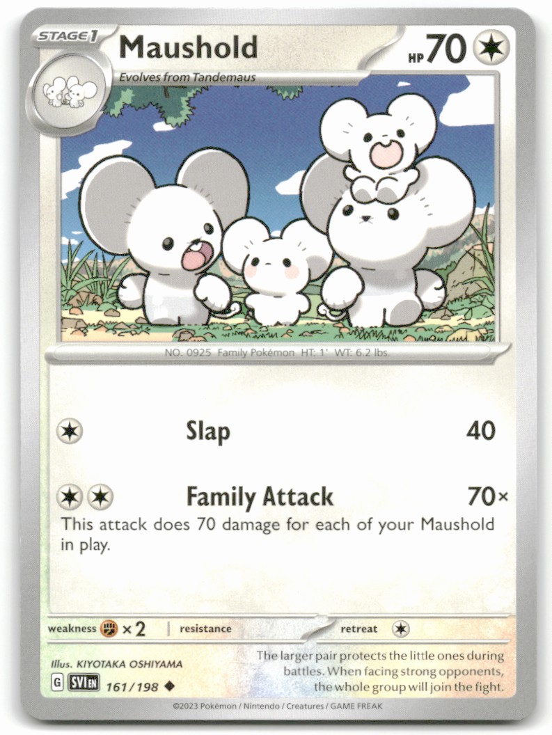 Pokemon Trading Card TCG Maushold #161 | eBay
