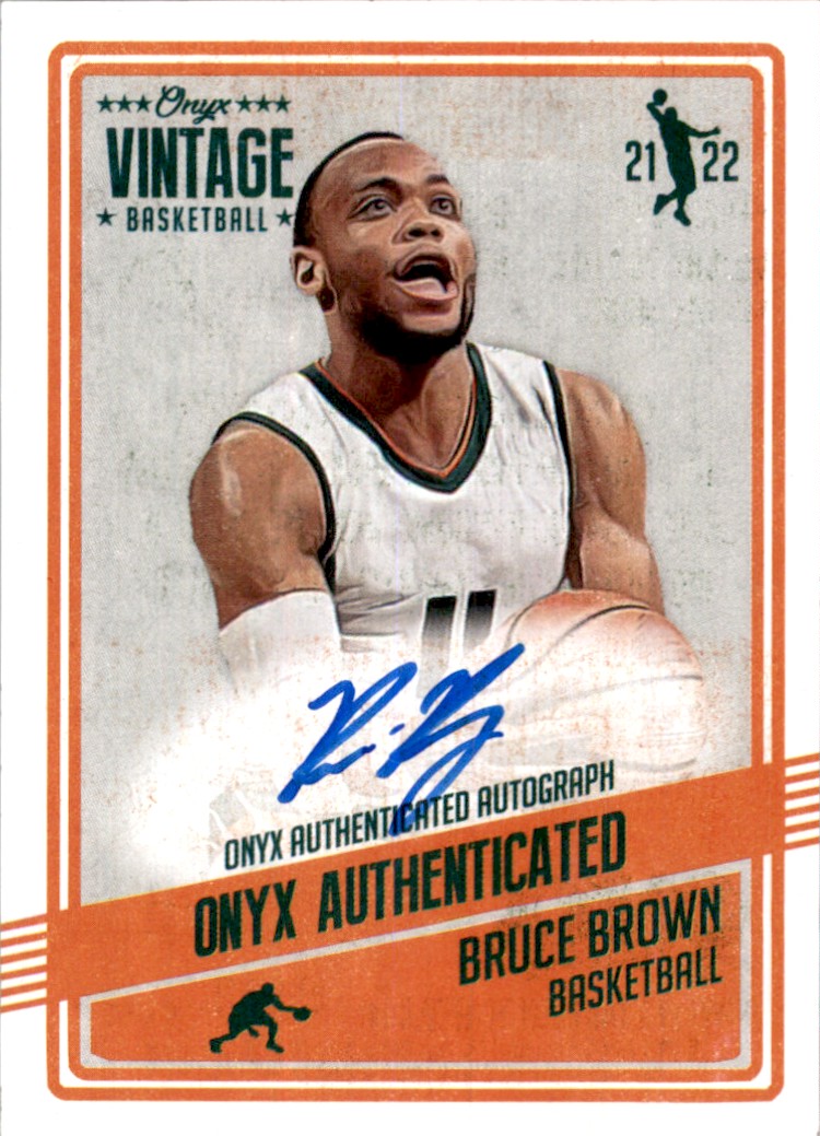 2021-22 Onyx Vintage Bruce Brown #VABB card front image