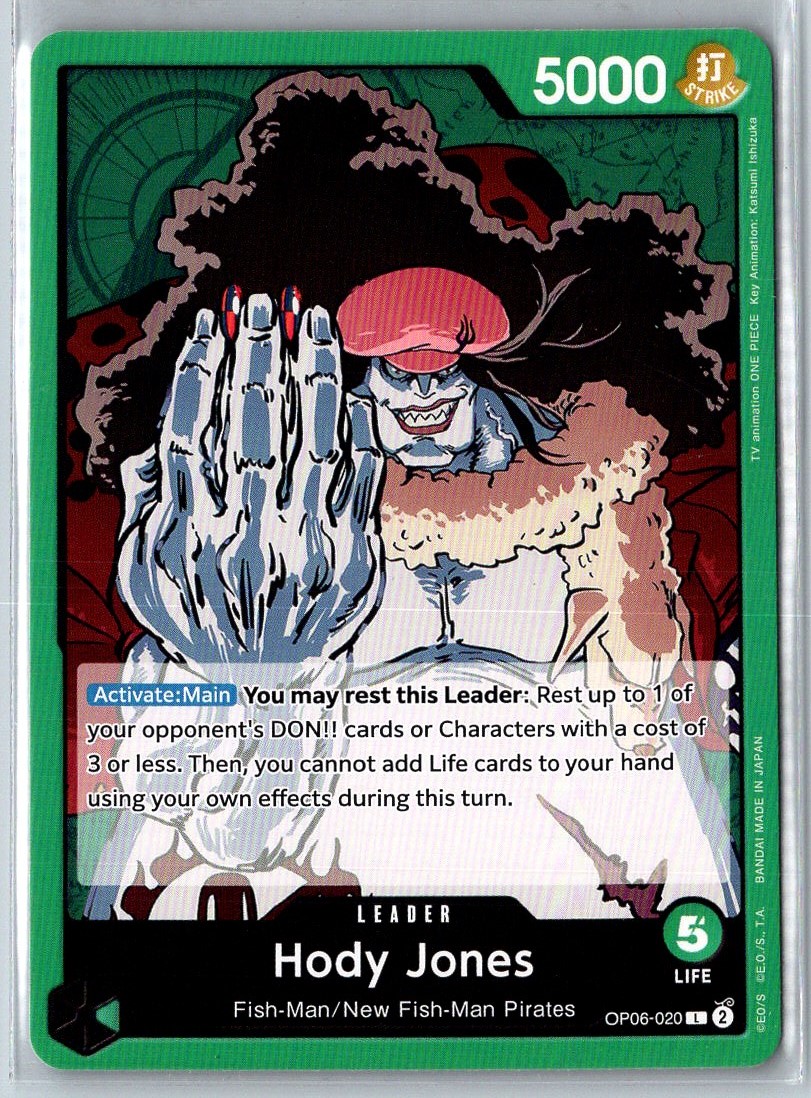 2023 ONE PIECE CARD GAME HODY JONES LEADER #OP06-020 | eBay