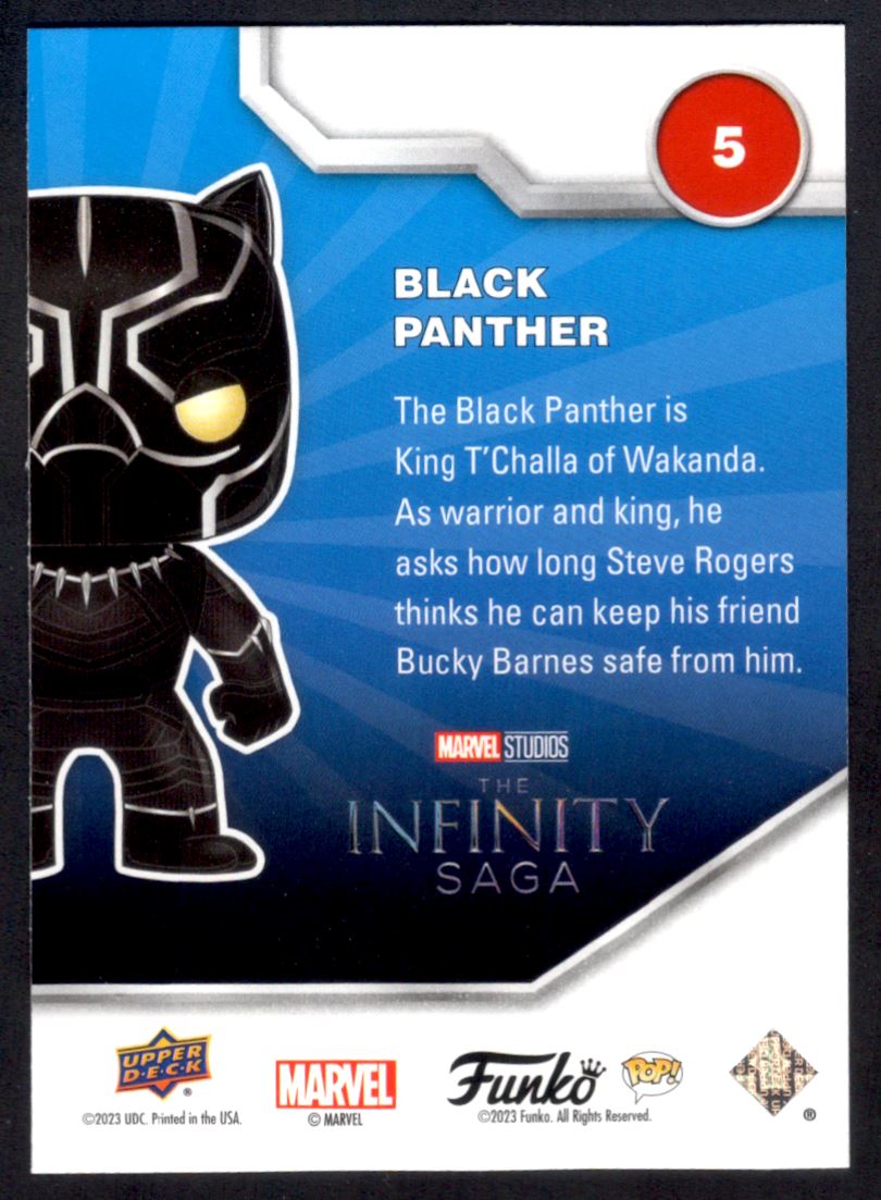 2023 UD Funko Pop Marvel Gold Spectrum Black Panther #5 | eBay