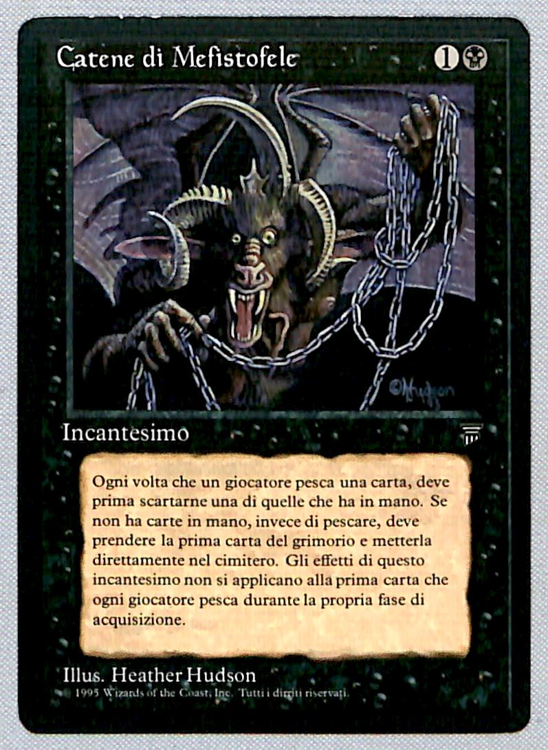 Chains of Mephistopheles 1995 MTG Magic The Gathering Italian