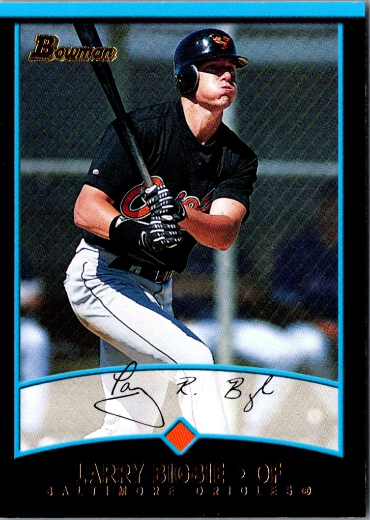 2001 Bowman Draft Picks & Prospects Larry Bigbie #BDP4