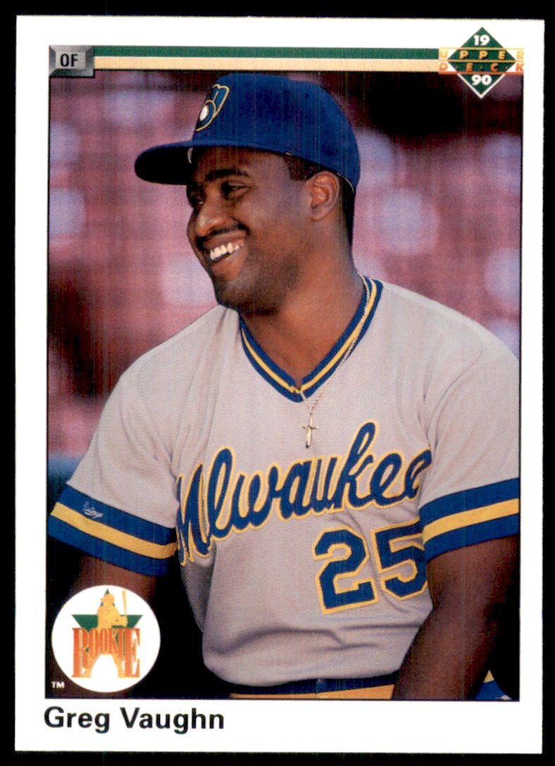 メジャーリーグ カード Greg Vaughn 1990 Upper Deck Greg Vaughn Milwaukee Brewers #25 | eBay