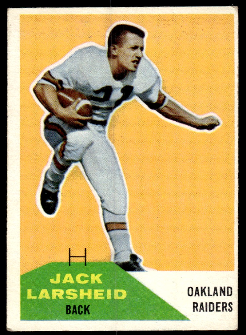 1960 Fleer Jack Larscheid RC Oakland Raiders #41 | eBay