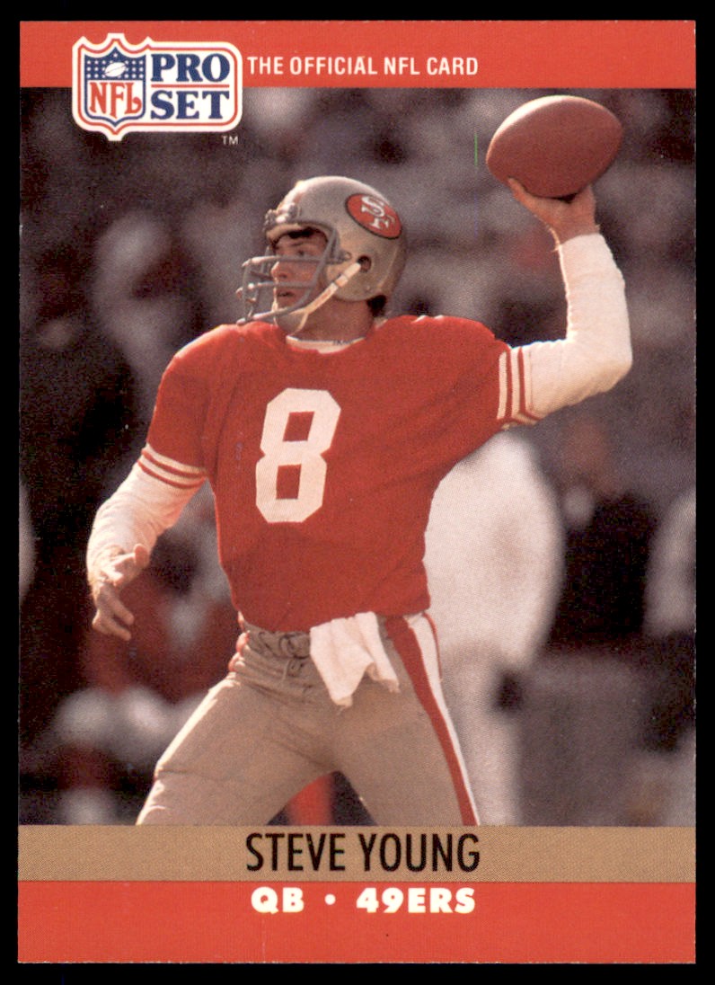 DEAD STOCK NFL 90s 当時物　49ers　スティーグヤング　額 Amazon.com: 1990 Score Football #145 Steve Young San Francisco