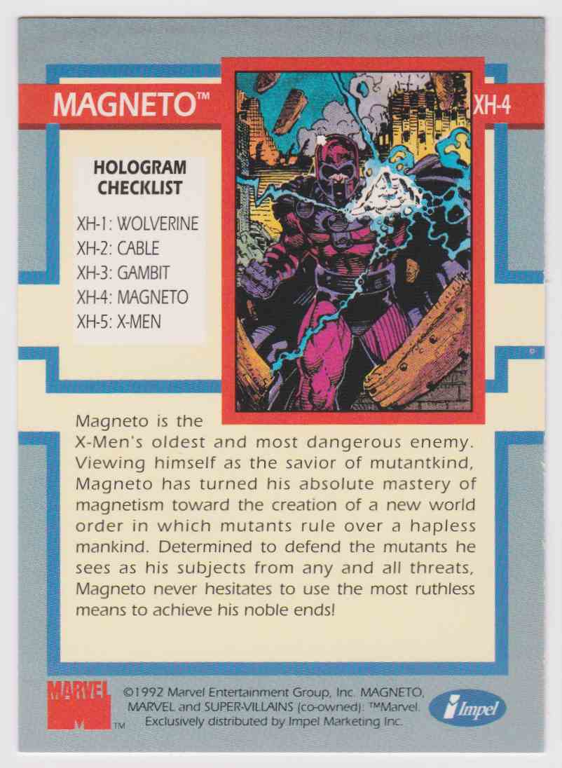1992 Impel Marvel Hologram XH4 on Kronozio