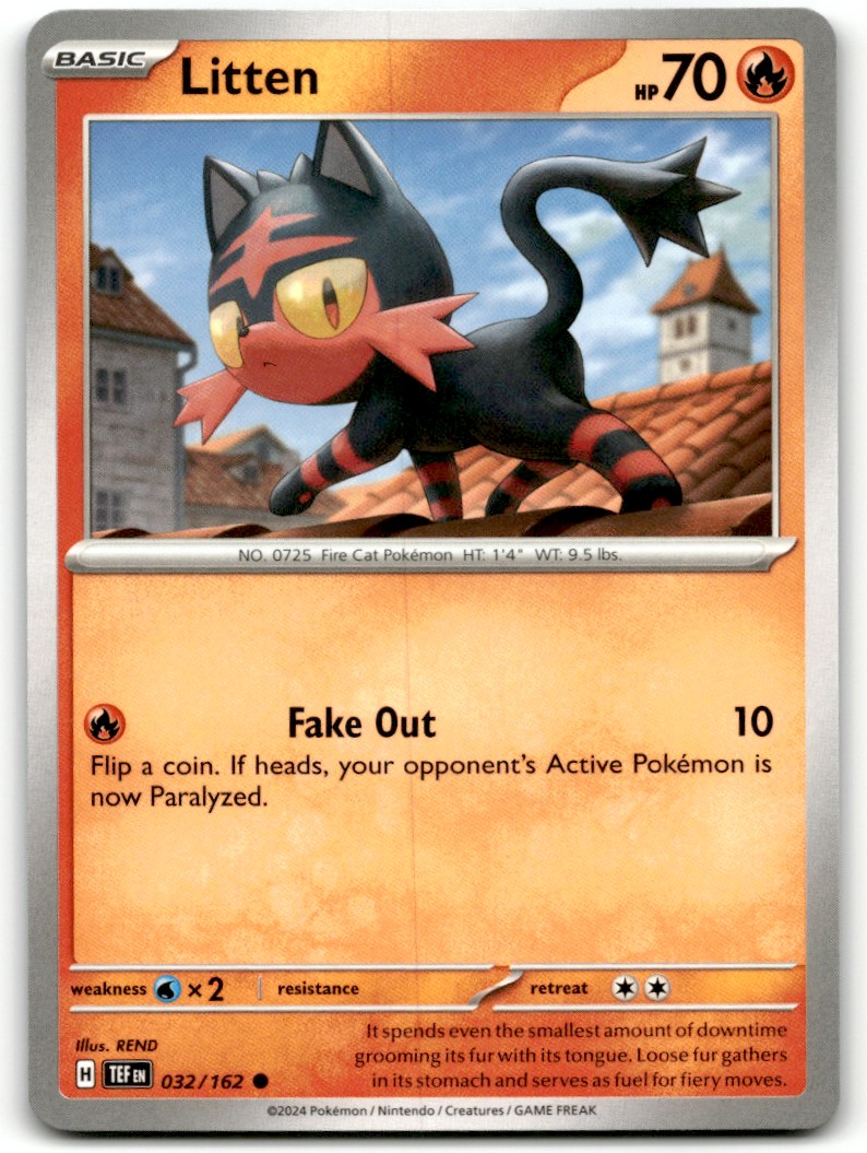 Pokemon Trading Card TCG Litten #32