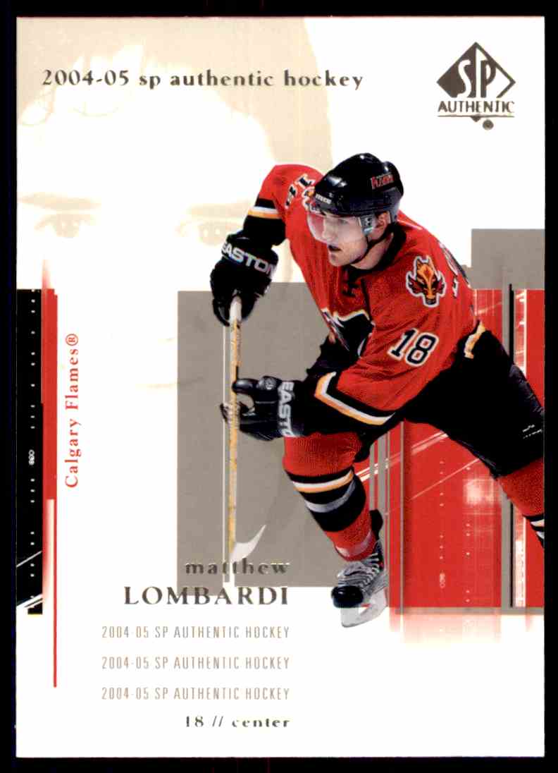 2004-05 Upper Deck SP Authentic  NHL Matthew Lombardi #15