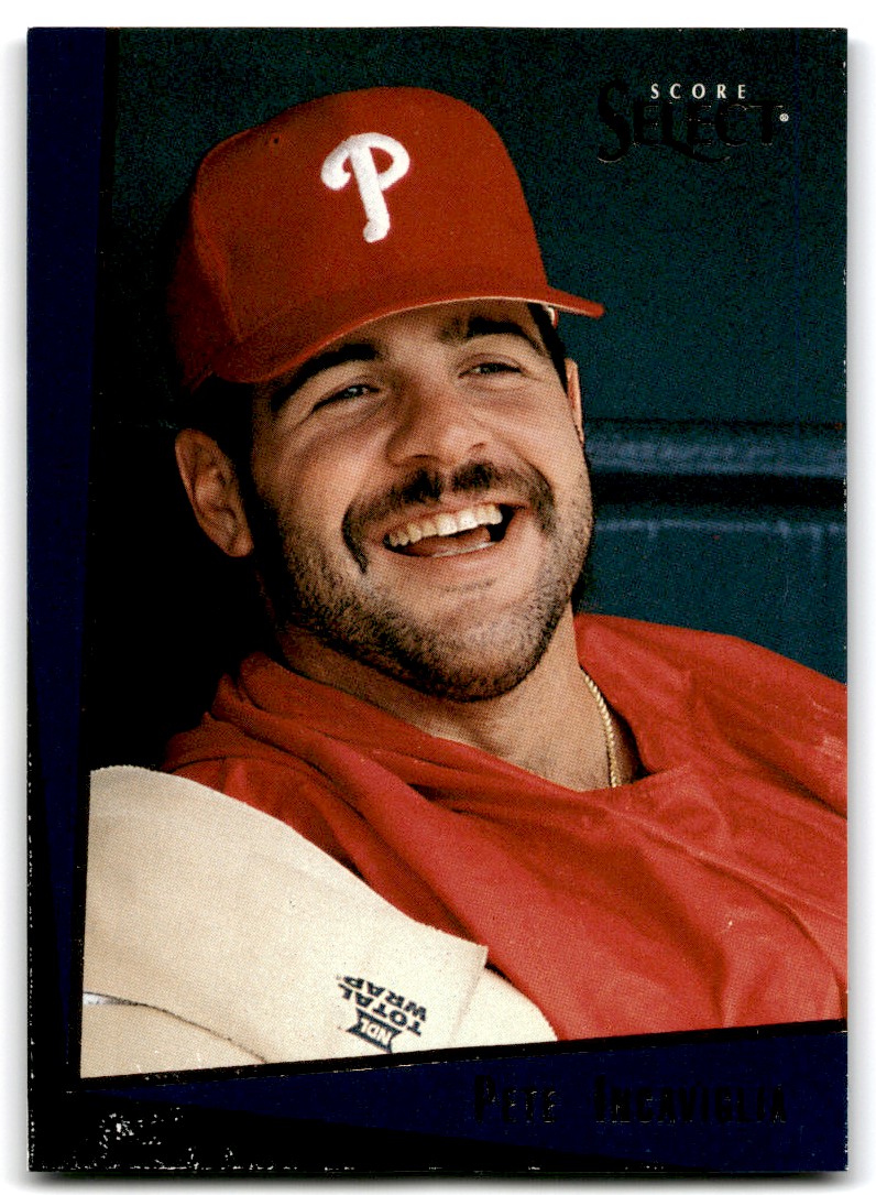 PETE INCAVIGLIA Philadelphia Phillies 1993 Majestic Throwback