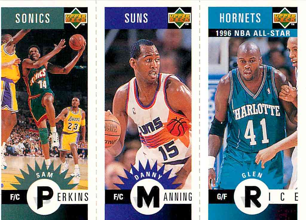 1996 97 collector s choice mini cards sam perkins danny manning glen