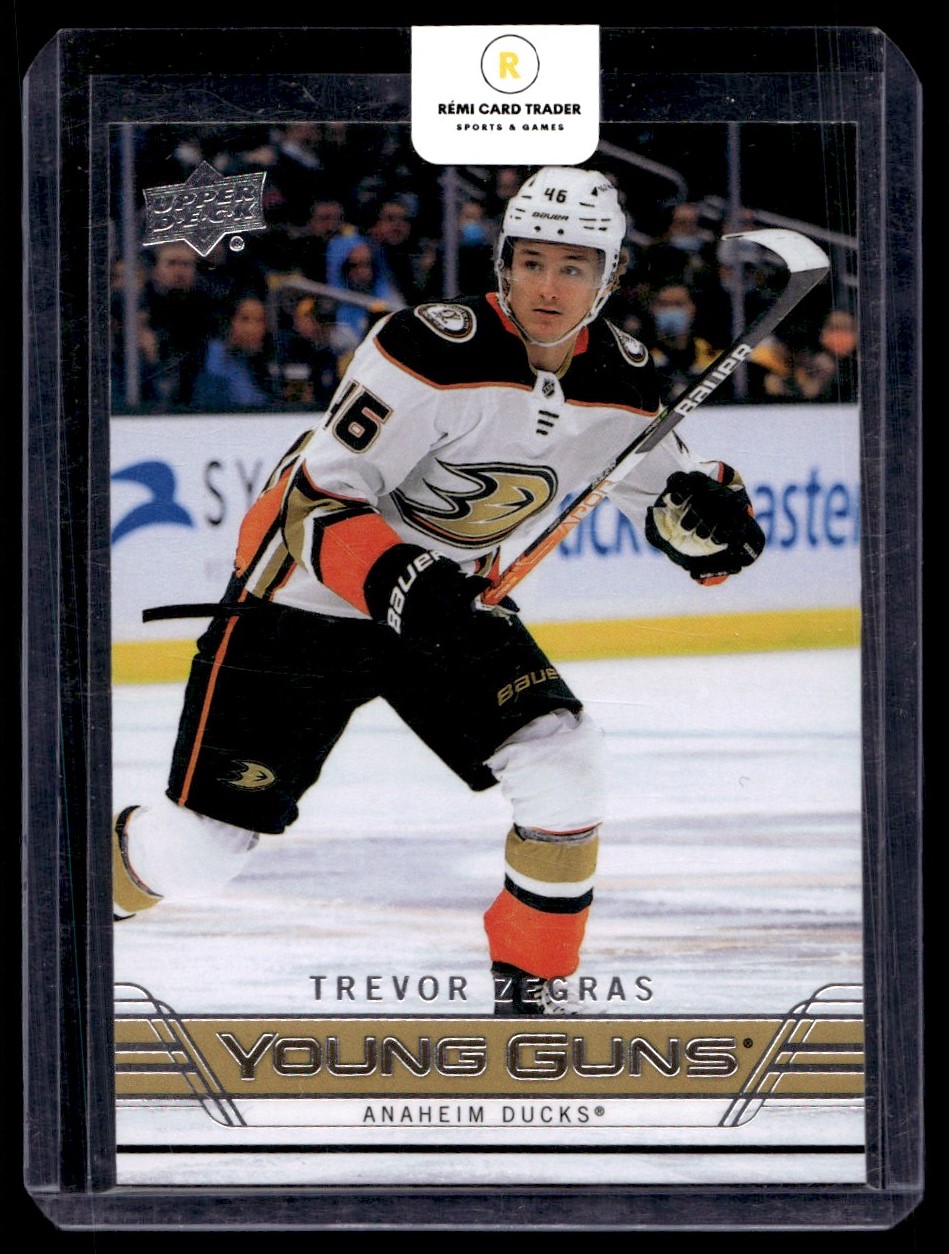 2021-22 Upper Deck Young Guns Retro Trevor Zegras #T-76 on Kronozio