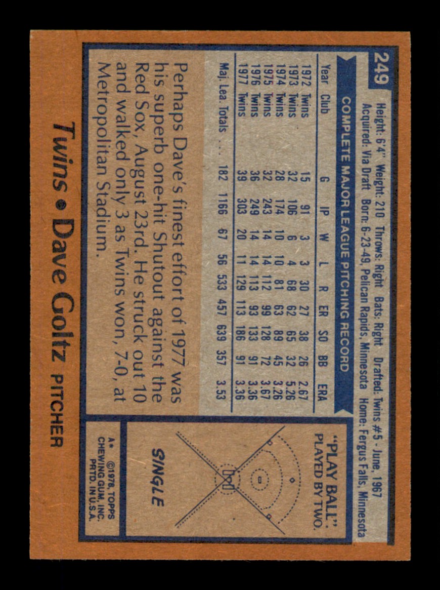 Topps Baseball #1-250 1978 - TÚ ELIGES - Completa tu conjunto - Imagen 497 de 499