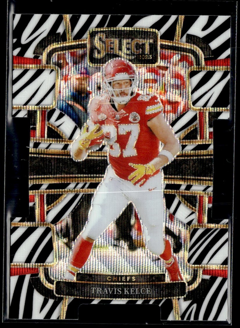 サプライ・アクセサリ・グッズ Japan National Football Team Card Sleeve 2023 Panini Select Zebra Die Cut Travis Kelce (Print Line) Kansas