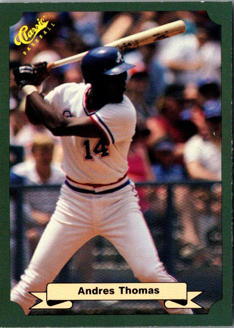 Andres Thomas Signed 1986 Topps Baseball Card - Atlanta Braves