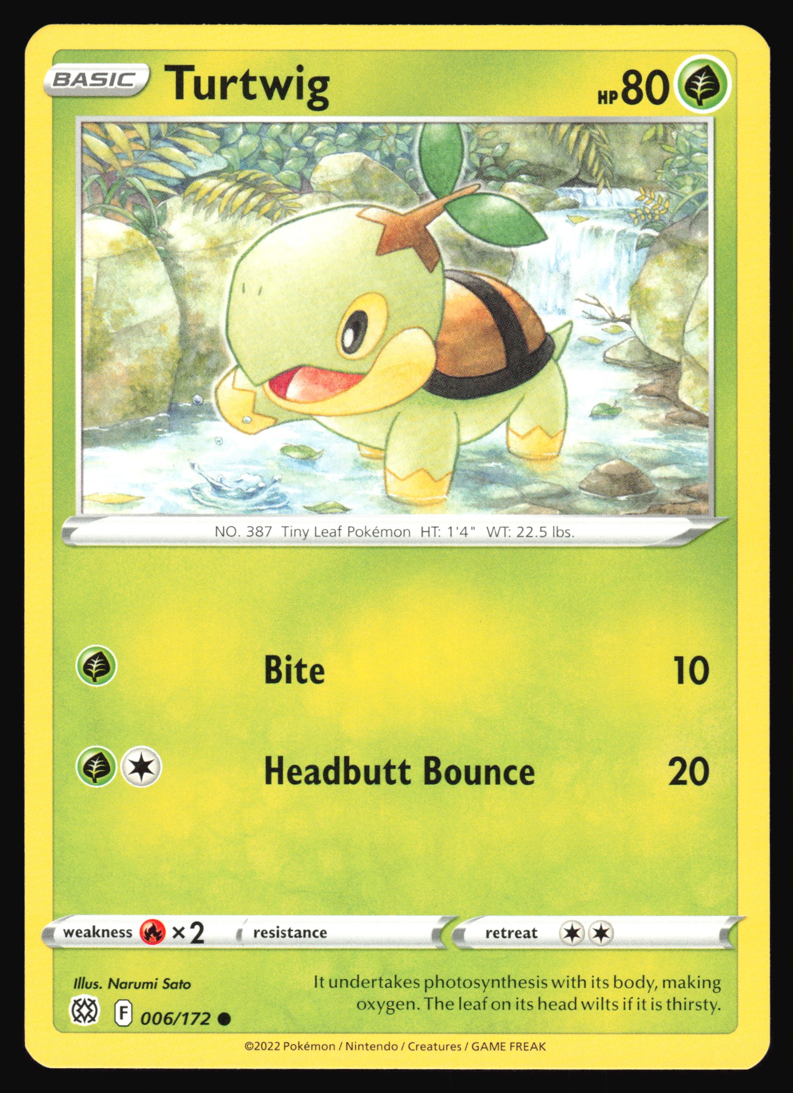 2022 Pokemon TCG Turtwig 006/172 Brilliant Stars Common | eBay