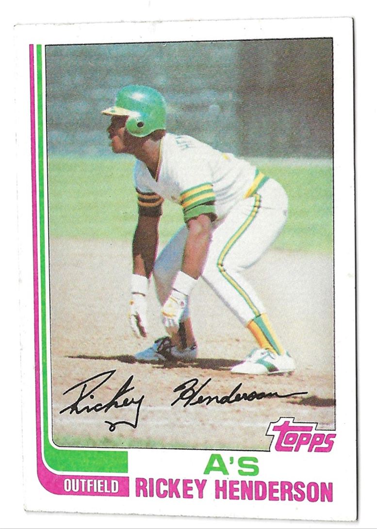 1982 Topps Baseball Rickey Henderson #610