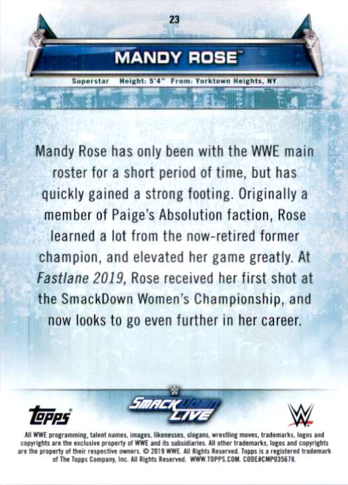 Mandy Rose card store lot