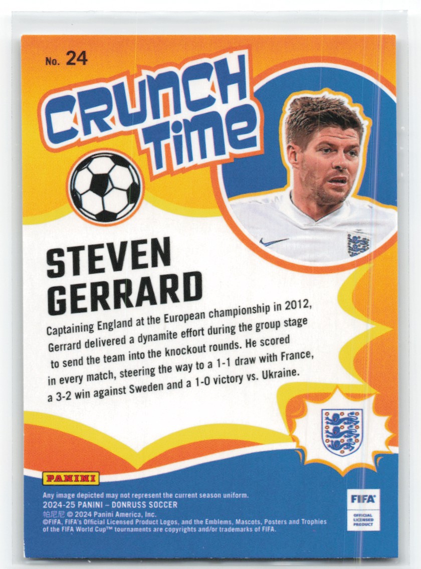 2024 Donruss Steven Gerrard #24 card back image