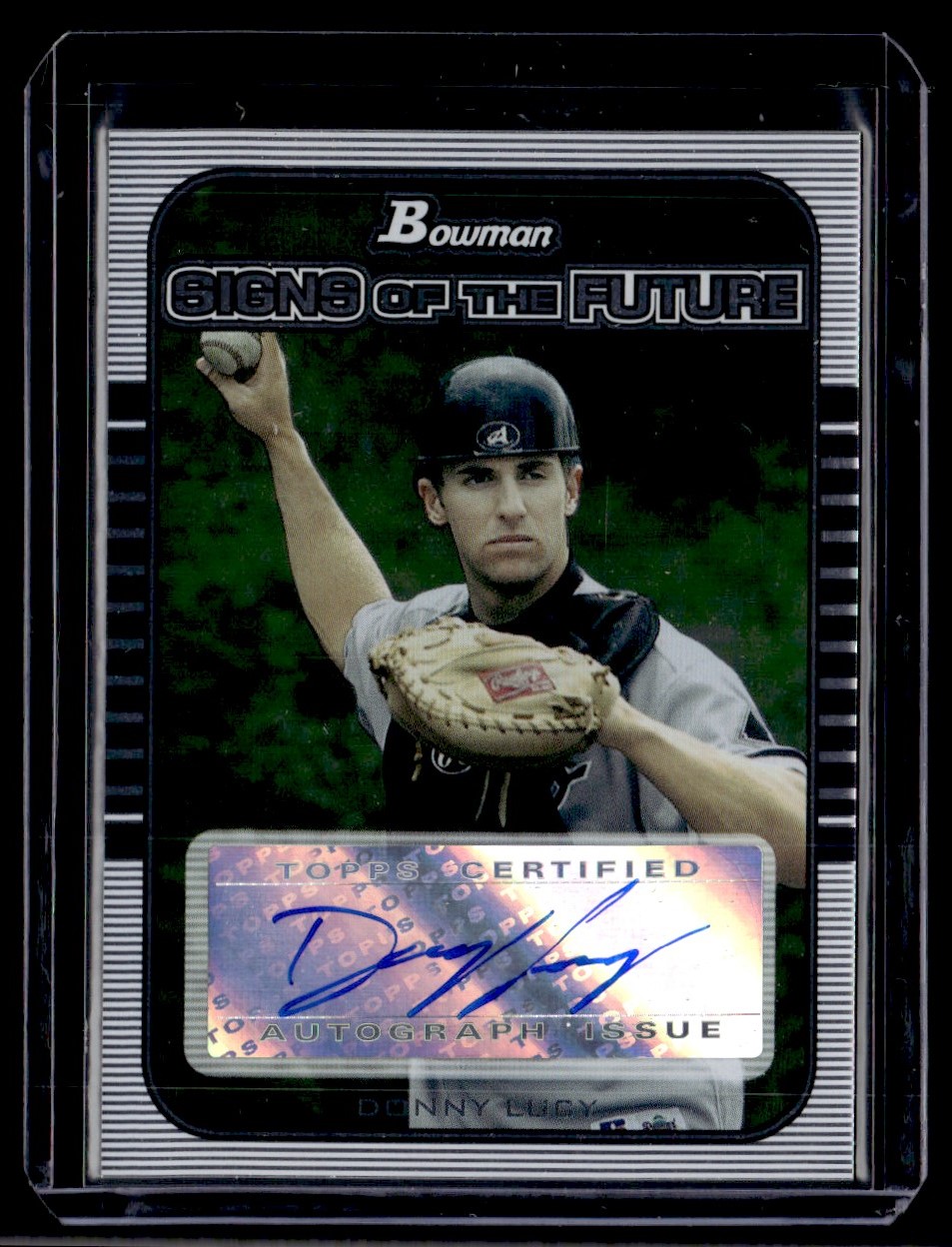 2005 Bowman Draft Picks & Prospects Signs of the Future Donald Lucy #SOF-DL card front image