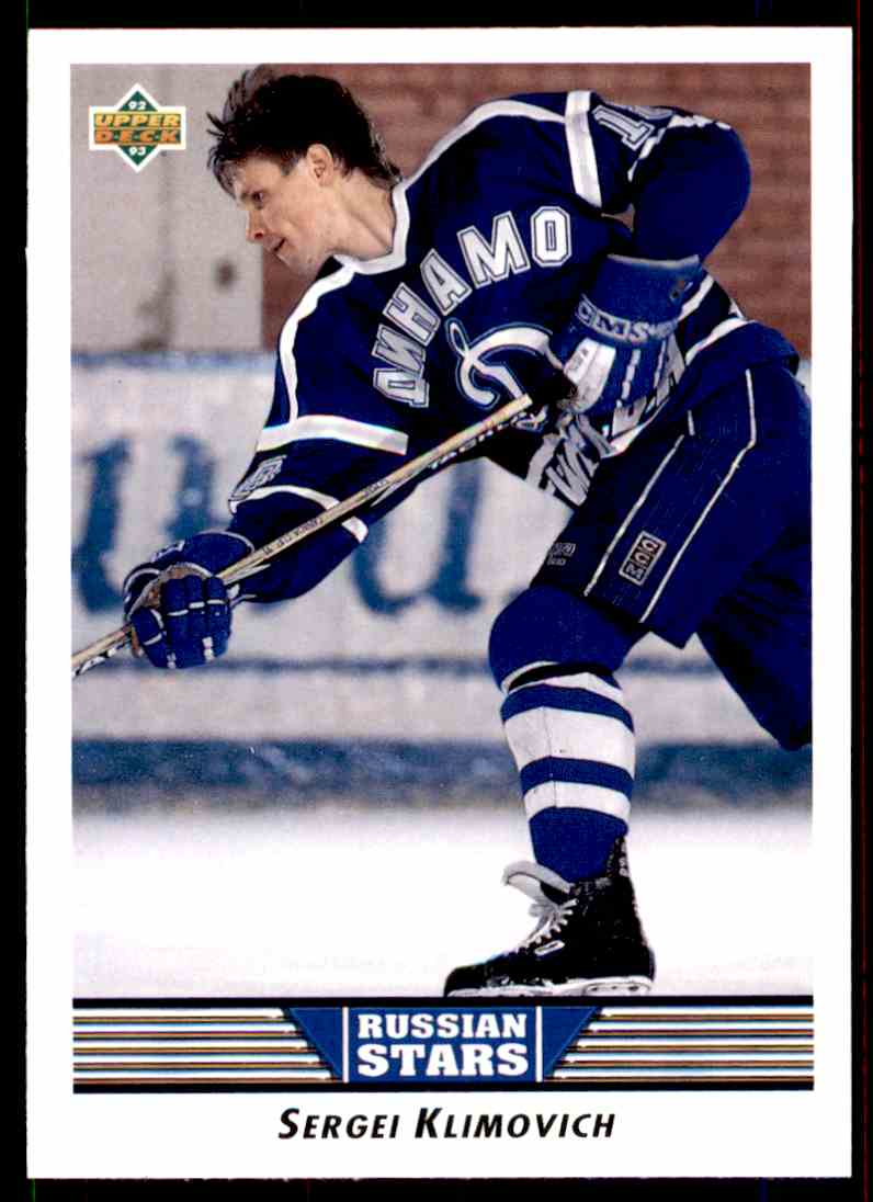 1992-93 Upper Deck UD NHL Sergei Klimovich #339