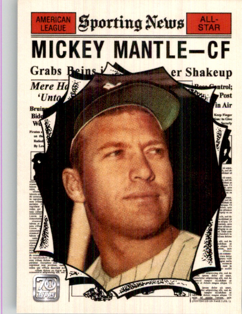 2021 Topps X MICKEY MANTLE Collection Reprint Card 4