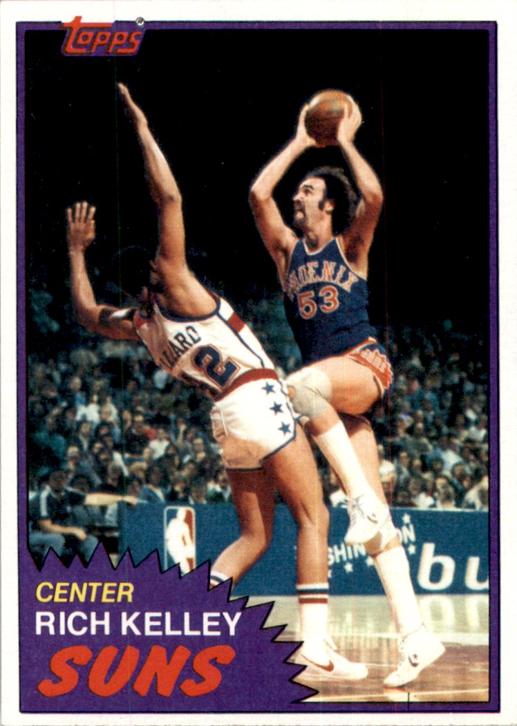 1981-82 Topps Basketball Rich Kelley (B) Phoenix Suns #W81