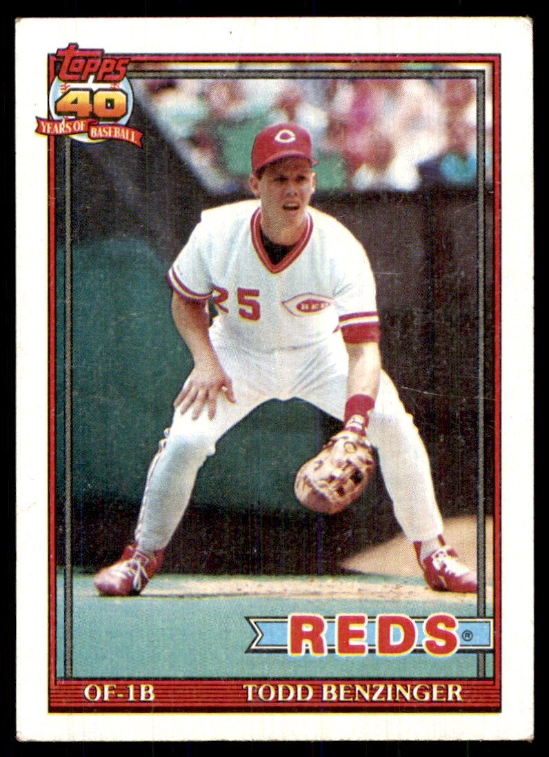1991 Topps Todd Benzinger Cincinnati Reds #334 | eBay