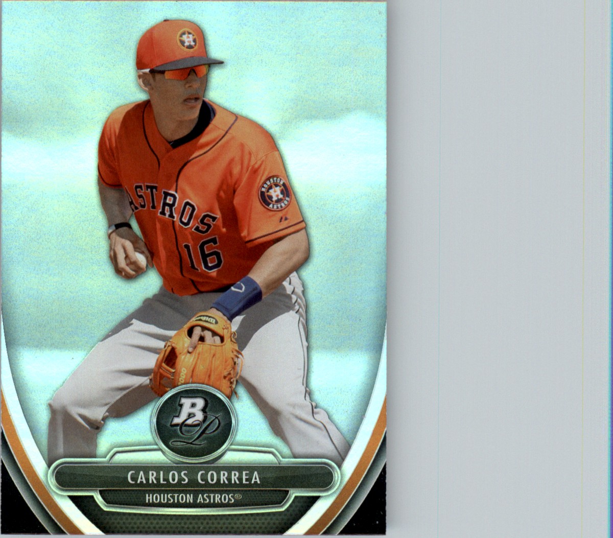 CARLOS CORREA ROOKIE CARD Bowman Chrome Prospects RC Houston Astros Baseball