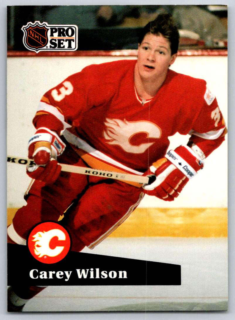1991-92 Pro Set Carey Wilson #36 card front image