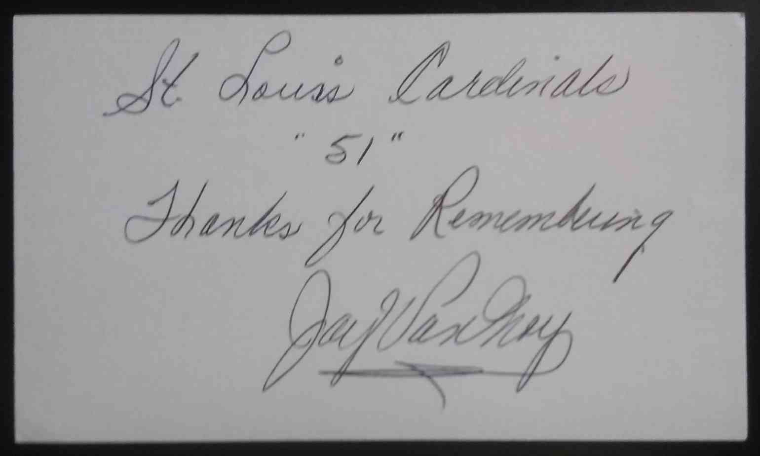 1951 3X5 Jay Van Noy