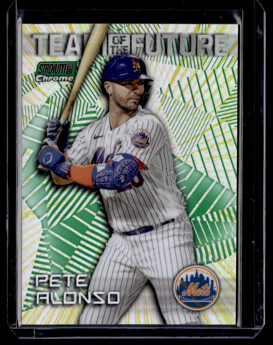 2022 Stadium Club Team of the Future Green Pete Alonso #TOF-4 card front image