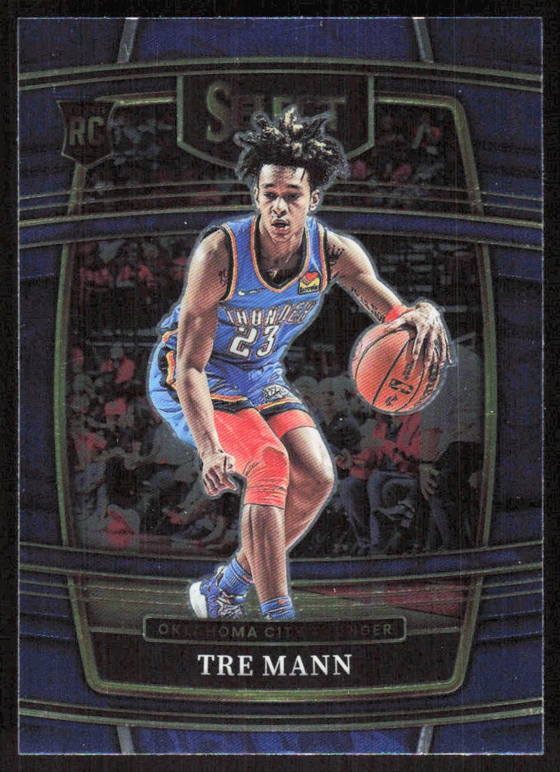 2021-22 6096A Panini Select Tre Mann Rookie Oklahoma City Thunder