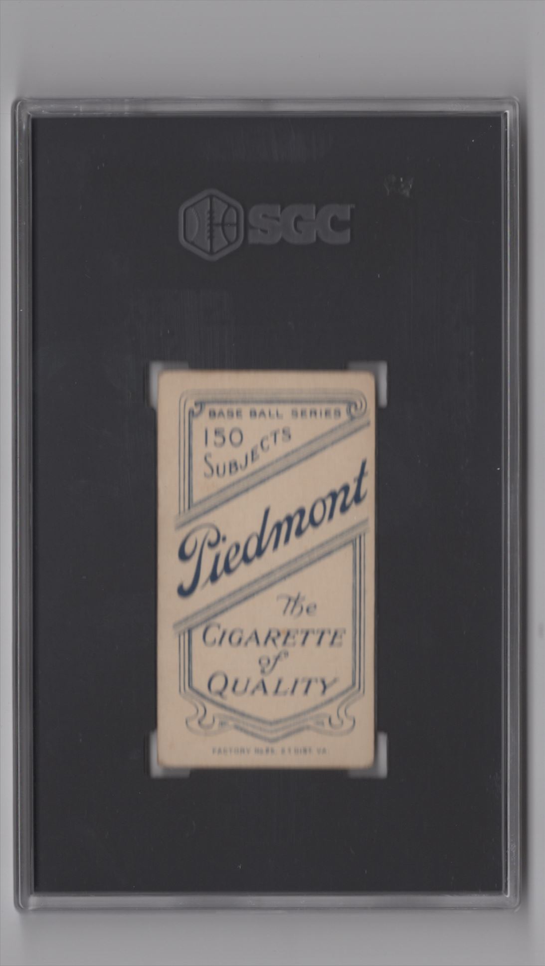 1909 PIEDMONT WHITE BORDER BILL HINCHMAN SGC 4 CLEVELAND POP 17 5 a3a9b23d89714dee875c5a55f4f56a9c back