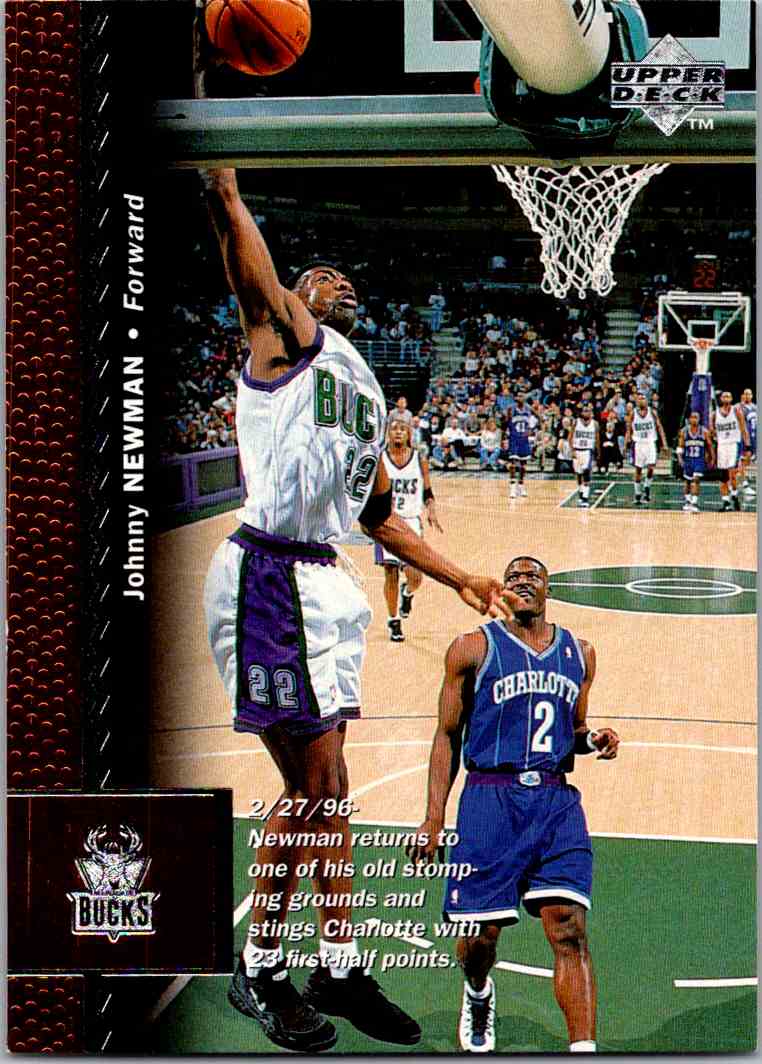 1996-97 Upper Deck Johnny Newman #70 on Kronozio 