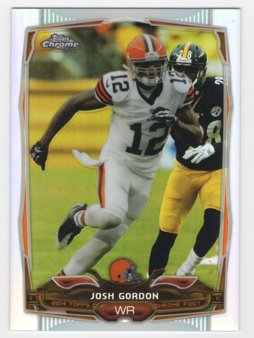 2014 topps chrome josh gordon 55 on kronozio