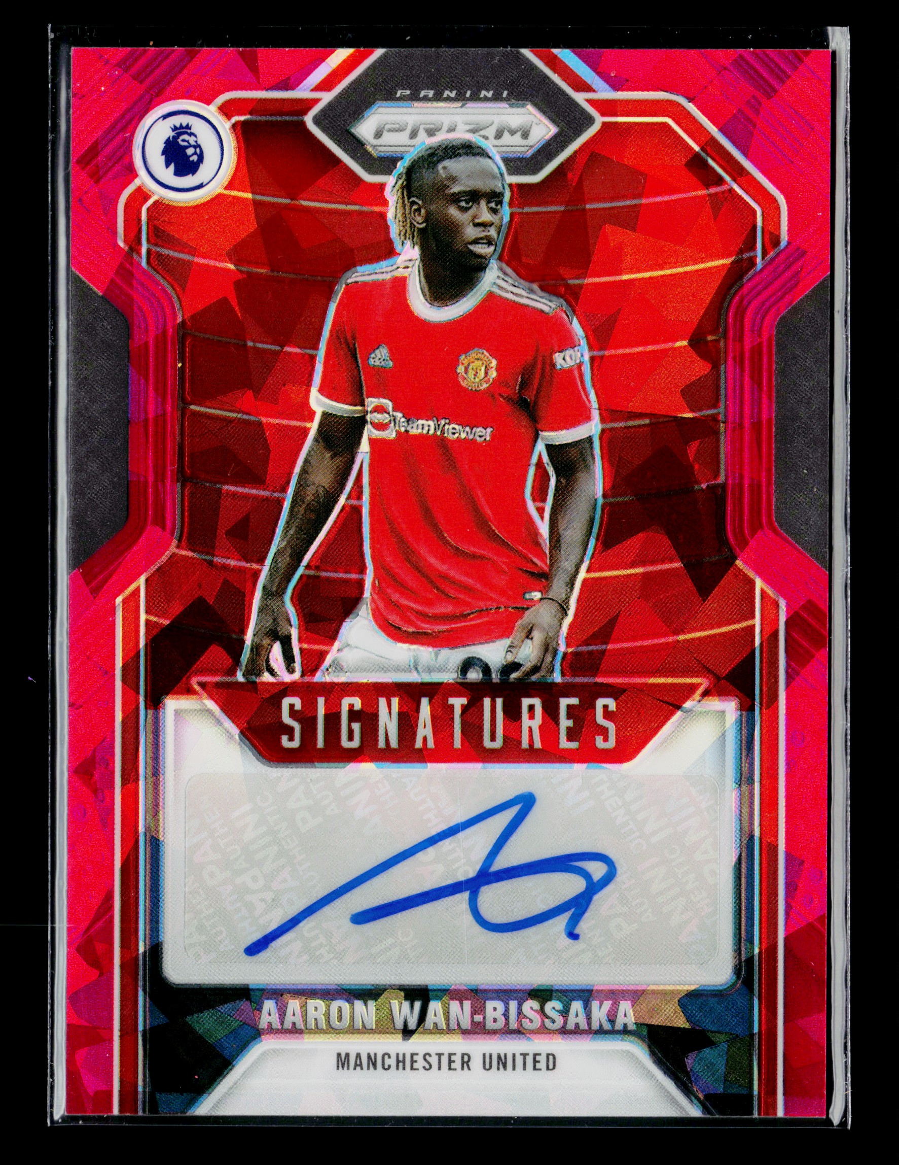 2021 Panini Prizm Premier Signatures Aaron Wan-Bissaka Auto