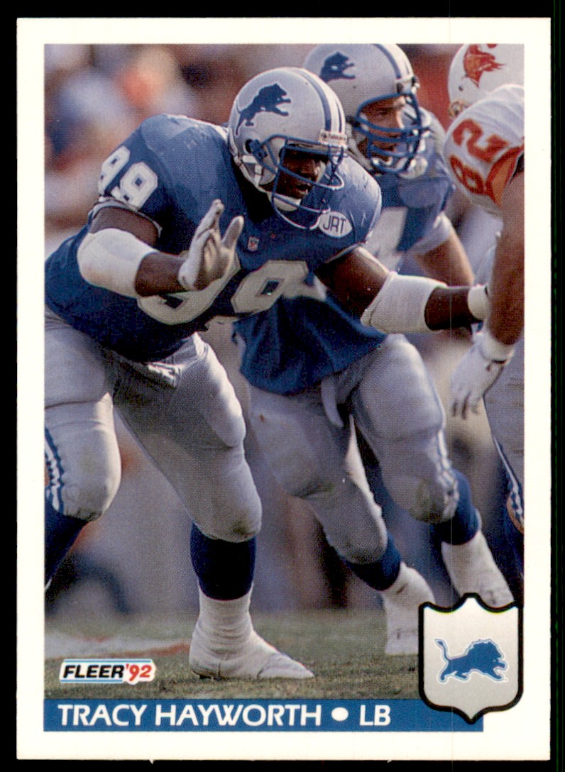 1992 Fleer Tracy Hayworth Rookie Detroit Lions #117 | eBay