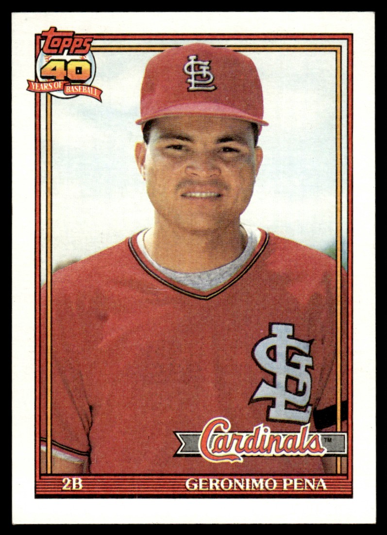 1991 Topps #636 Geronimo Pena St. Louis Cardinals | eBay