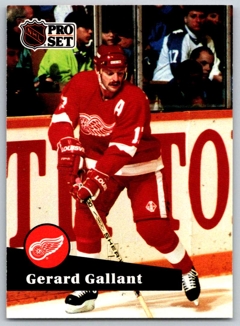 1991-92 Pro Set Gerard Gallant #63 card front image