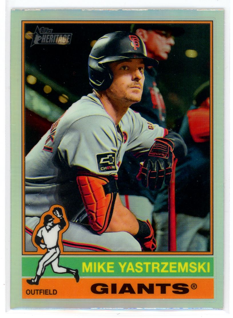 2025 Topps Heritage Refractor Mike Yastrzemski San Francisco