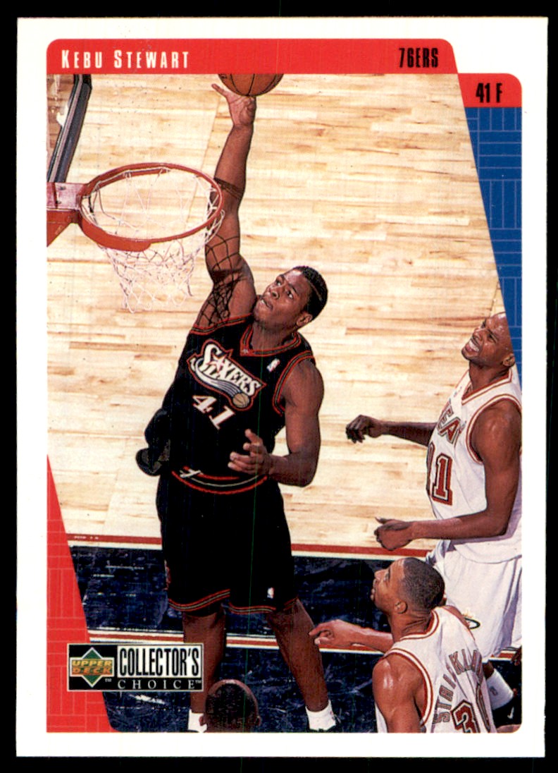♢♢♢kefam出品3点♢♢♢ 1997-98 Collector's Choice Kebu Stewart #306 on Kronozio