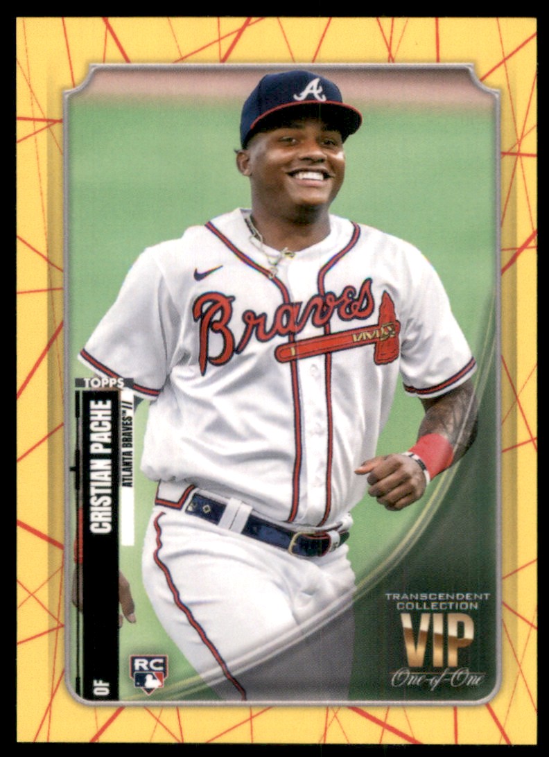 2021 Topps Transcendent VIP Party Cristian Pache #VIP37 card front image