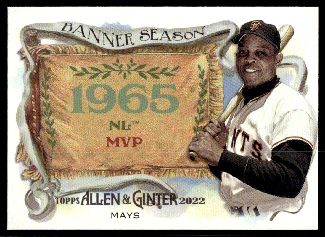 2022 Topps Allen & Ginter Banner Seasons Willie Mays #BS-2