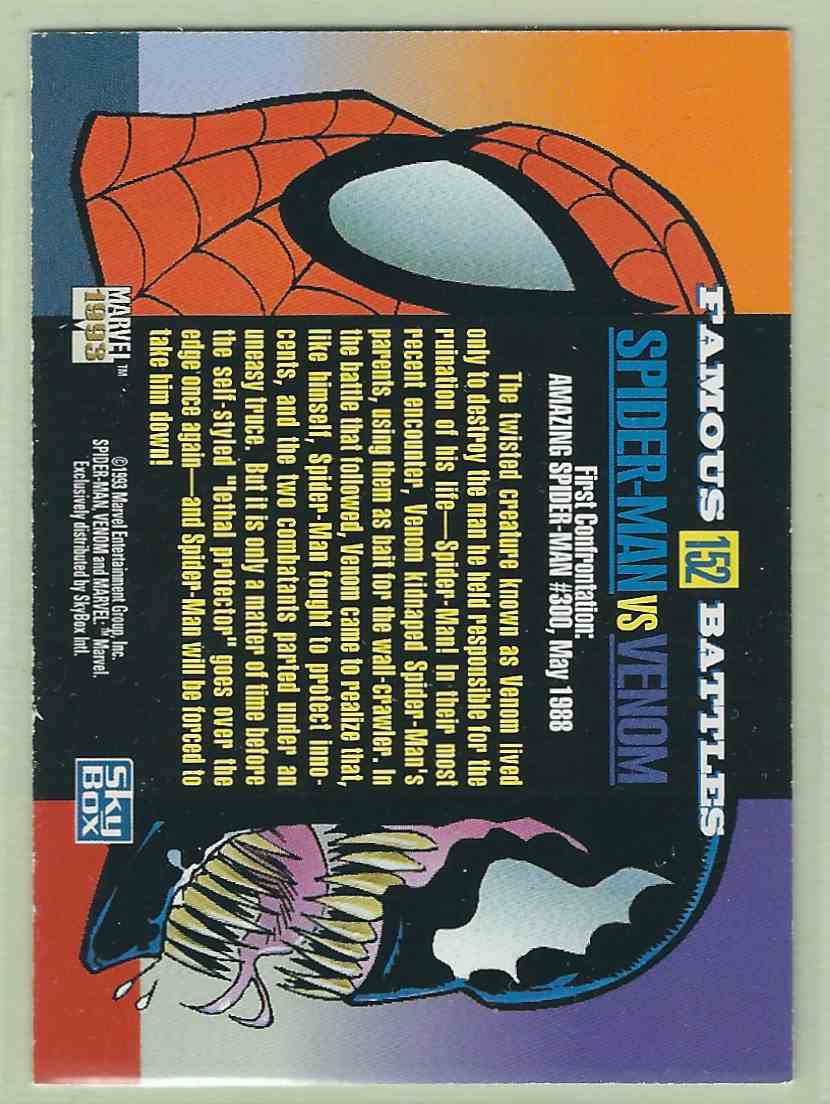 1993 Sky Box Marvel Universe IV SpiderMan Vs. Venom 152